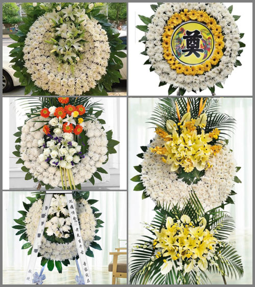 广东梅州市五华县安流镇龙中村花圈速递